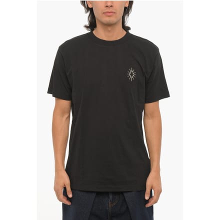 Effen ECLIPSE CROSS T-shirt met ronde hals in zwart