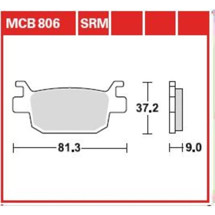 Remblokset TRW MCB806LF