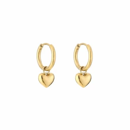 Michelle Bijoux Oorhangers tiny hart Goud