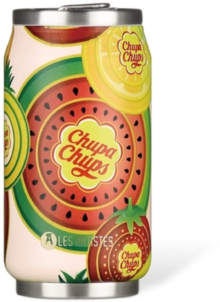 Les Artistes Paris Thermosbeker blik 280ml - met geïntegreerd rietje - Chupa Fruit - LP-A4351