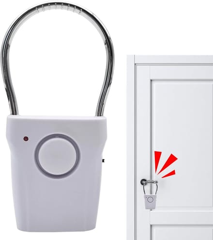 Deursensor Alarm - Draagbare Beveiliging - Veiligheid Thuis - Hoge Gevoeligheid - 15 x 7.2 cm - Wit