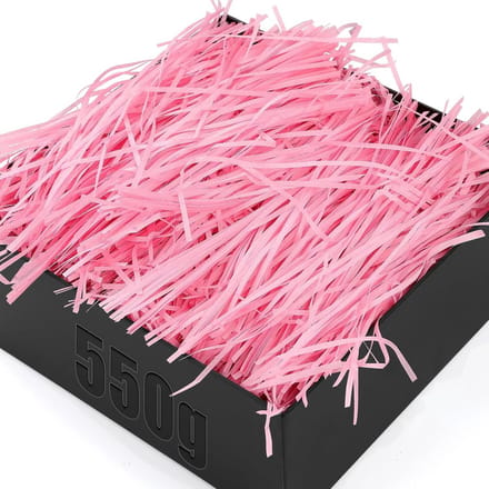 550 g versnipperd papier roze - vulmateriaal voor geschenkdozen en decoratie