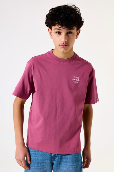 GARCIA Jongens Print T-shirt Rood Korte mouw