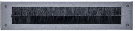 Intersteel Tochtwering rechthoekig 340x76mm rvs getrommeld