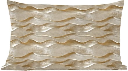 Sierkussens - Kussentjes Woonkamer - 60x40 cm - Golven - Patroon - Goud