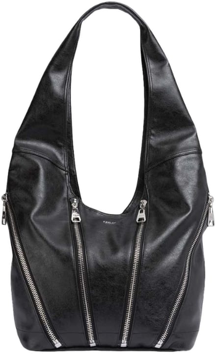 REPLAY schoudertas shopper Shoulder Bag Black zwart