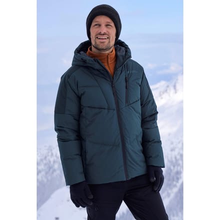 Mountain Warehouse Heren Oslo Extreme Gewatteerd Donsjack (Donkergroen)