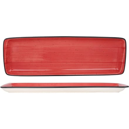 Bonna Serveerschaal - Aura Passion - Porselein - 48x16 cm - set van 2