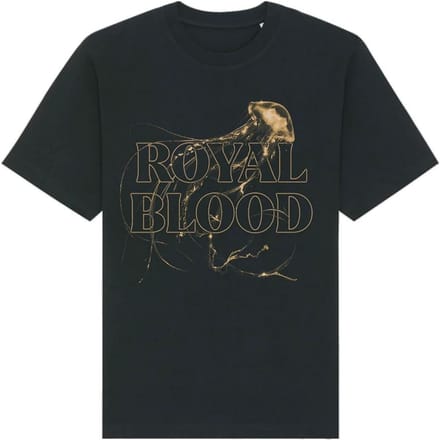 T-shirt unisexe adulte Royal Blood Logo Entrelacé L noir