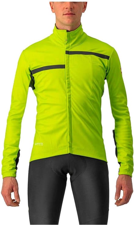 Castelli TRANSITION 2 fietsjas ELECTRIC LIME/DARK GRAY-BLACK - Mannen - maat S