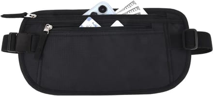 Swiphi® Heuptas - Geldriem - Reisportemonnee - Zwart