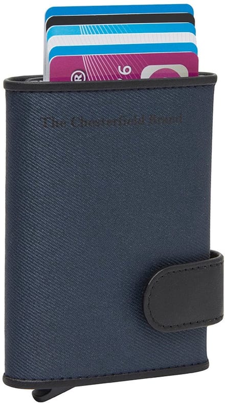The Chesterfield Brand - Leren Pasjeshouder Navy Sabana