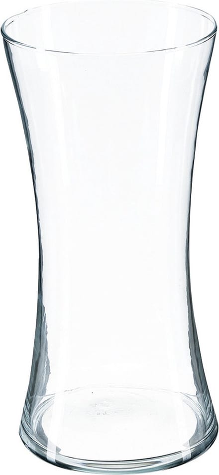 Atmosphera bloemenvaas Armado - Taps model - transparant - glas - 30 x 14 cm