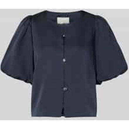 Korte overhemdblouse met knoopsluiting, model 'Aisa'