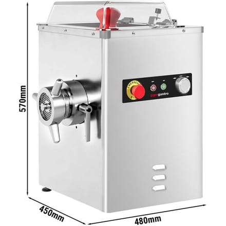 GGM Gastro Elektrischer Fleischwolf - Größe 22 - 250kg/h - 1,5 kW