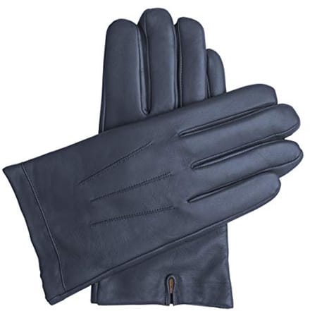 Leren Cashmere Gevoerde Handschoenen voor Heren