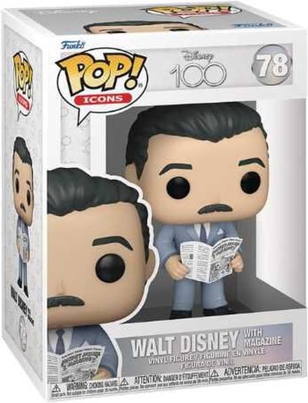 Funko Pop! Icons Disney 100 Walt Disney with Magazine #78
