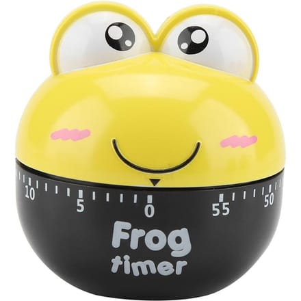 Cartoon Dier Vorm Keuken Timer Mechanische Teller Klok voor Koken Timing Tool(Geel) geel