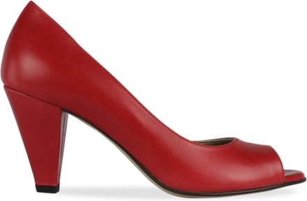 Noë Shoes Nicolina Peeptoe Lipstick