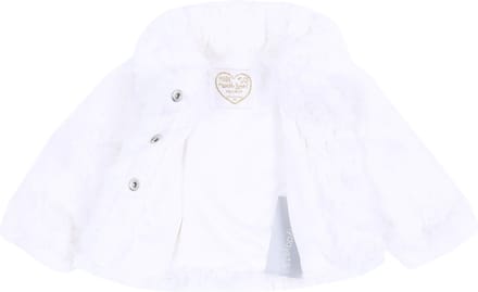Beige Faux Fur Met Kraag