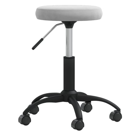 vidaXL - Massagekruk - fluweel - lichtgrijs