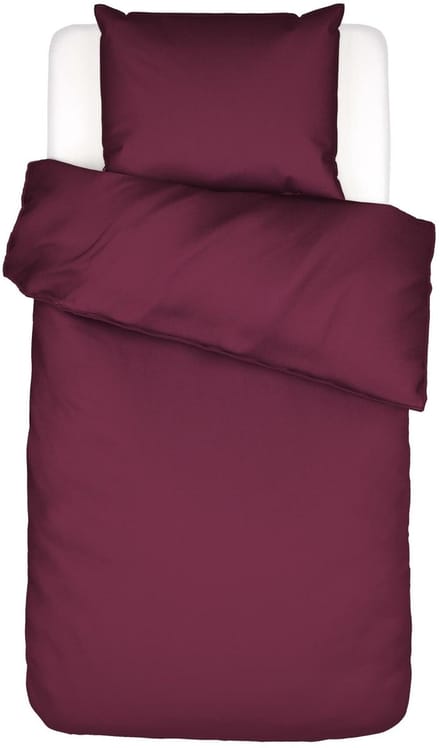 ESSENZA Guy Dekbedovertrek Cherry - Eenpersoons – 140x220 cm + 1 kussensloop 60x70 cm