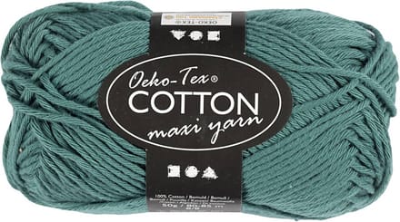 Creativ Company Cotton yarn Size 8/8 L: 80-85 M Petrol - 50gr.