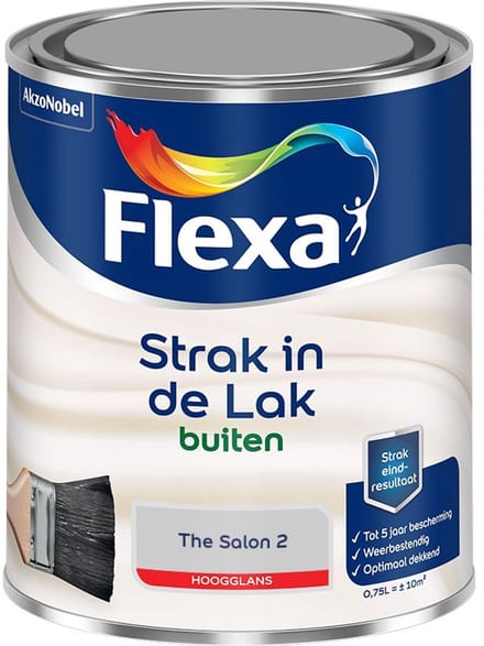 Flexa - Strak In De Lak Buitenlak Hoogglans - The Salon 2 - Mengverf - 750 Ml