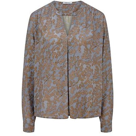 Blouse Van Peter Hahn blauw