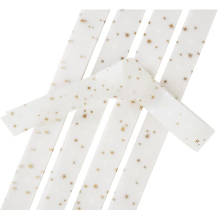 Transparante papier strips "Kristalsterren"