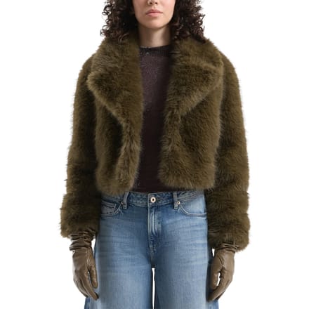 s.Oliver -qs Jackets Outdoor Olive Größe: XL | Kunstfell-Jacken Outlet | Damen | Grün