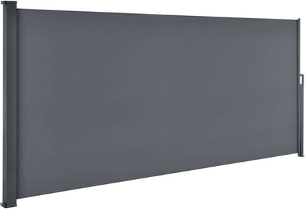 Juskys Windscherm - Uitrekbaar - 500 x 160 cm - Antraciet