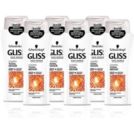 Gliss Kur Gliss-Kur Shampoo - Total Repair 6 x 250 ml