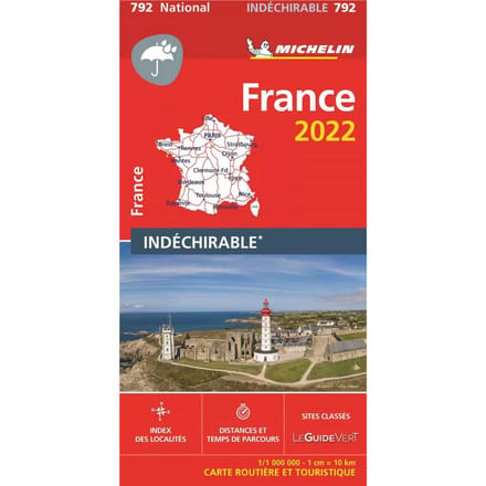 Michelin Wegenkaart scheurvast 792 Frankrijk 2022