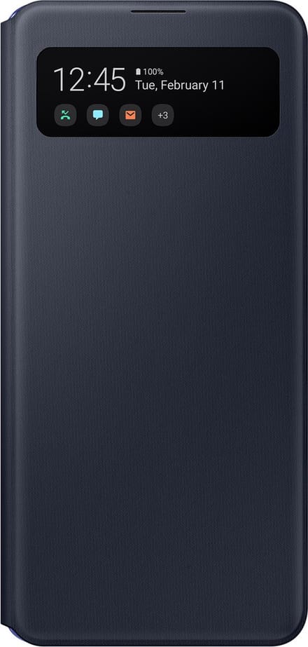 Samsung S View Wallet hoesje - Samsung Galaxy A41 - Zwart