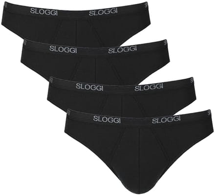 Sloggi men Basic Mini zwart 4-pack = 3+1 gratis
