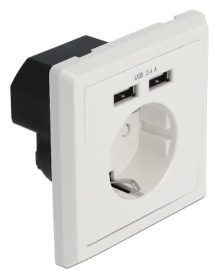 Muurbus met 2 x USB Type-A laadpoort 2.4 a