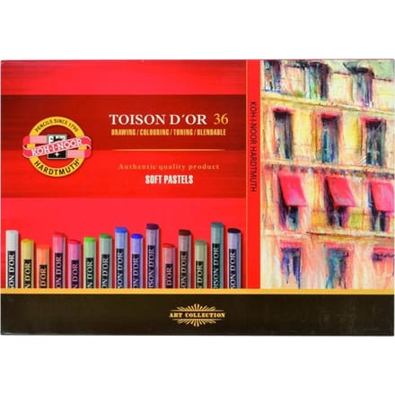 Koh-I-Noor Toison D'Or Pastels 8515 - 36 Levendige Kleuren
