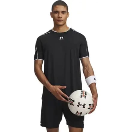 Under Armour UA M Challenger Train SS-BLK Heren Sportshirt - Zwart - Wit