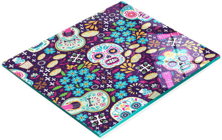 Decoratieve glazen snijplank met Calaveras-afbeeldingen, 60x52 cm