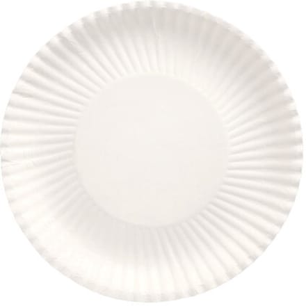 100 Borden diep, karton pure rond Ø 22 cm · 3 cm