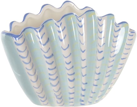 Vaas Home ESPRIT Hemelsblauw Keramiek Schelp Mediterrane 22 X 11,3 X 15 CM