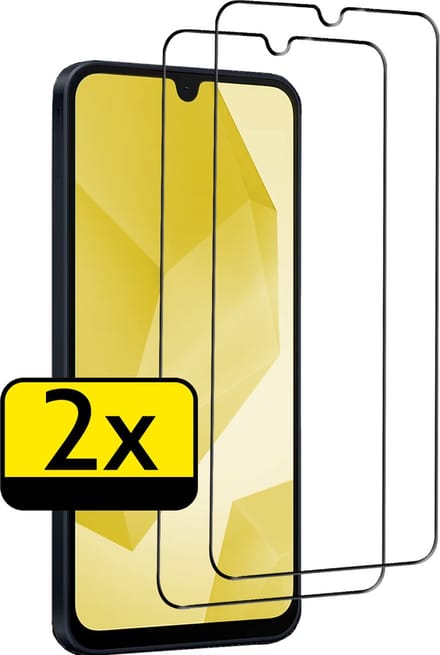 Screenprotector - Geschikt voor Samsung Galaxy A16 - 2 Stuks - Full Cover - Beschermglas - Gehard Glas - Tempered Glass - Screen Protector