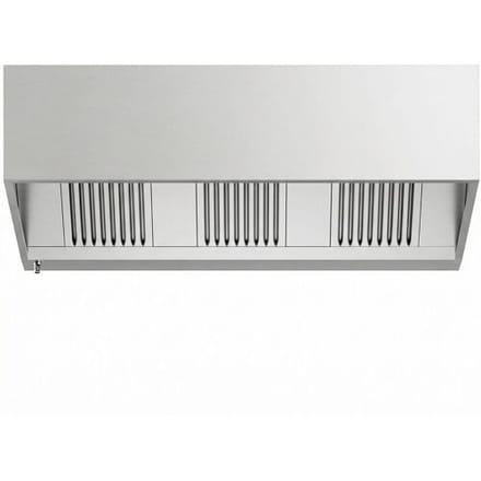 GGM Gastro Kastenhaube - 2000mm - mit Filter & Lampe Zilver