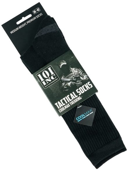 101INC Coolmax tactical sokken zwart 38