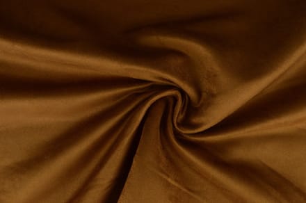 10 meter suedine - Cognac - 100% polyester