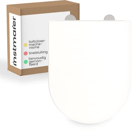 instmaier Helma - WC bril - Duroplast - D-vorm - Wit