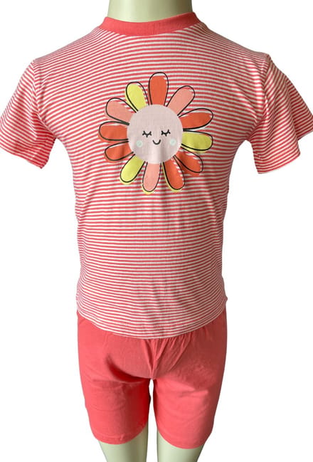 Cocodream Quality - Meisjes licht rode pyjamaset - Maat 98 - Meisjes - Rood -