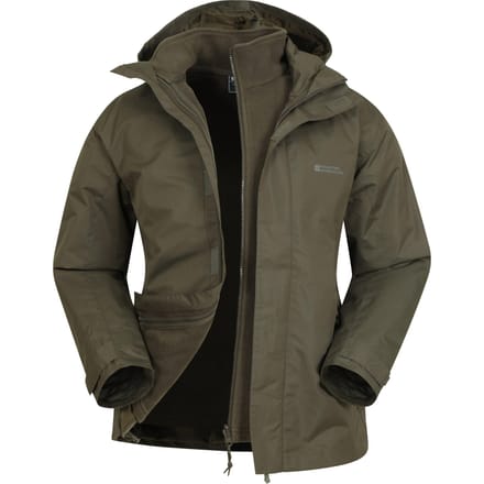 Mountain Warehouse Heren Fell II 3 in 1 jas (Khaki)
