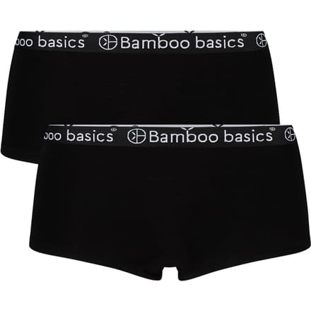 Comfortabel & Zijdezacht Bamboo Basics Hipsters Iris (2-pack) - Zwart - S